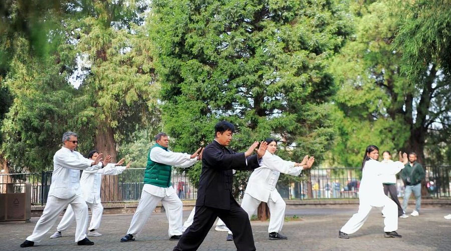 Tai Chi en un entorno histórico de Beijing