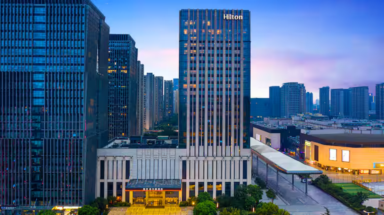Habitación twin o exterior del Hilton Nanjing